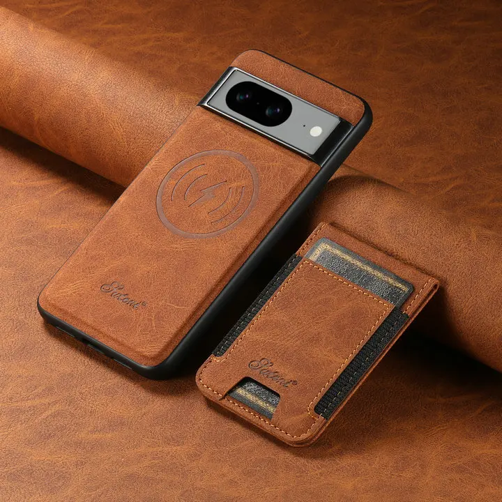 Leather 2-in-1 Magsafe Back Case with Detachable Card Holder