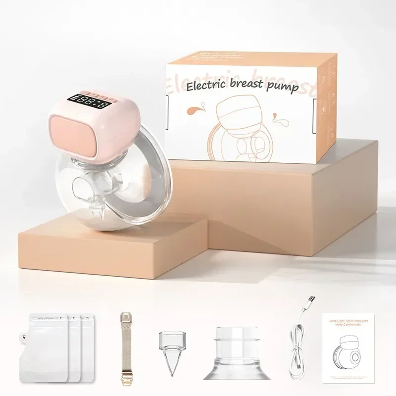 All-in-one Hands-free Breast Pump Electric Breast Pump Wearable Automatic Massage Collector Portable and Safe