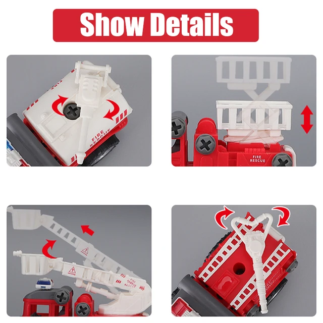 DIY Disassembly Engineering Car Building Block Educational Children Puzzle Toys For Kids Nut Assembly Vehicle Excavator Boys Toy 5