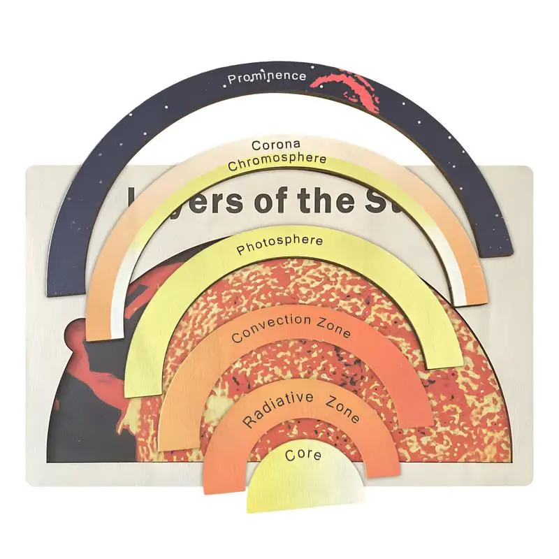 

Деревянная головоломка с изображением солнца, иерархическая конструкция, деревянная головоломка с изображением солнца для когнитивного развития, обучающая игрушка для