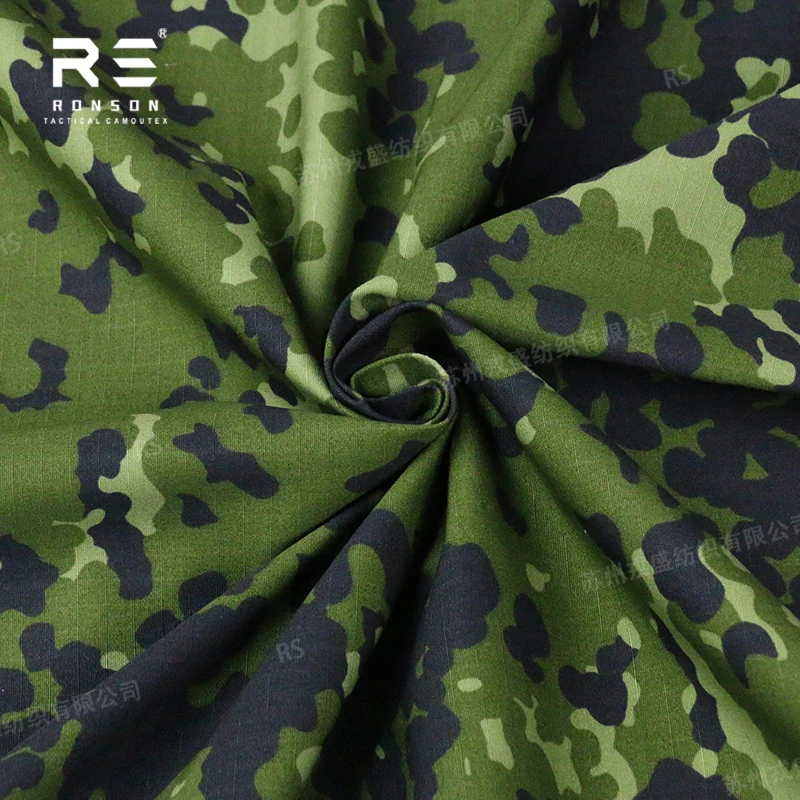 50% Nylon 50% Cotton fabric Denmark camo tactical fabric