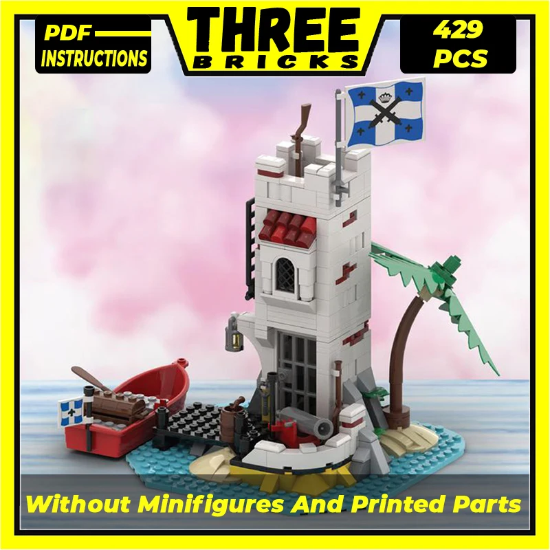 

Technical Moc Bricks Castle Model Sabre Island Remake Modular Building Blocks Gifts Toys For Children DIY Sets Assembling