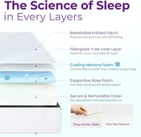 5-Inch Twin Cooling Gel Memory Foam Mattress, Medium Firm for Pressure Relief, CertiPUR-US Certified, Boxed Comfort 3