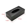 NEW Black Leather Tissue Box Holder Cover Dispenser Grey Toilet Bathroom Home Fancy Design 6