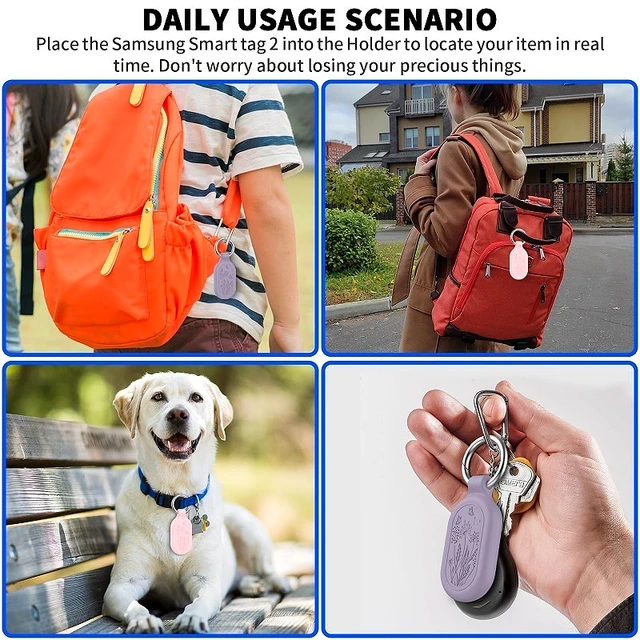 SmartTag2 Anti-lost Protective Case Soft Silicone All-round Protective Case​​anti-scratch Anti-fall for Keys Bags Pets Luggage 3