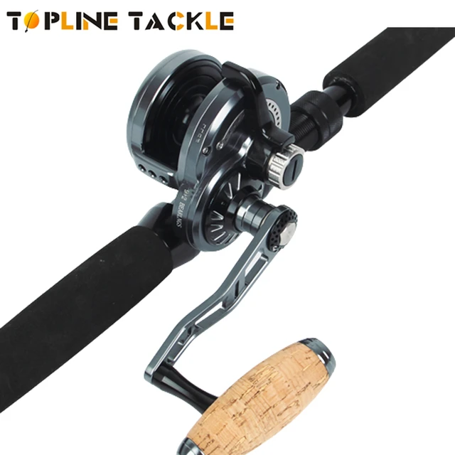 Topline All Metal Trolling Fishing Wheel 32kg Drag Power Big Game