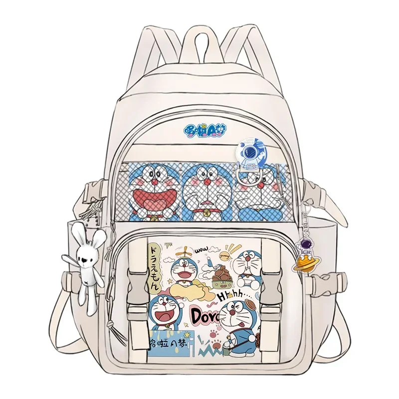 Doraemon Cartoon Backpack Primary School Grade 1 to Grade 5 Cute Schoolbag Junior High School Students Backpack 35x16x45cm 2