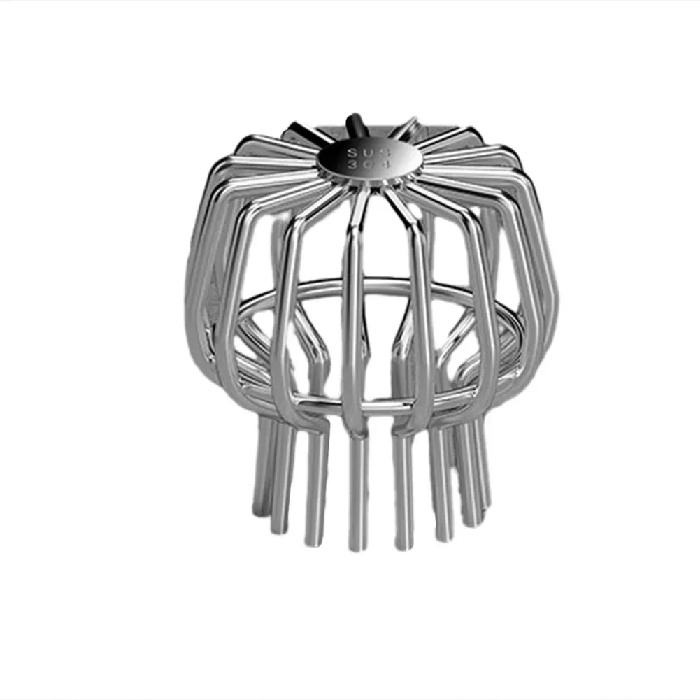 Gutter Guard Strainer 304 Stainless Steel Gutter Balloon Mesh Fittings Roof Drain Pipe Drain Filter For Leaves Debris