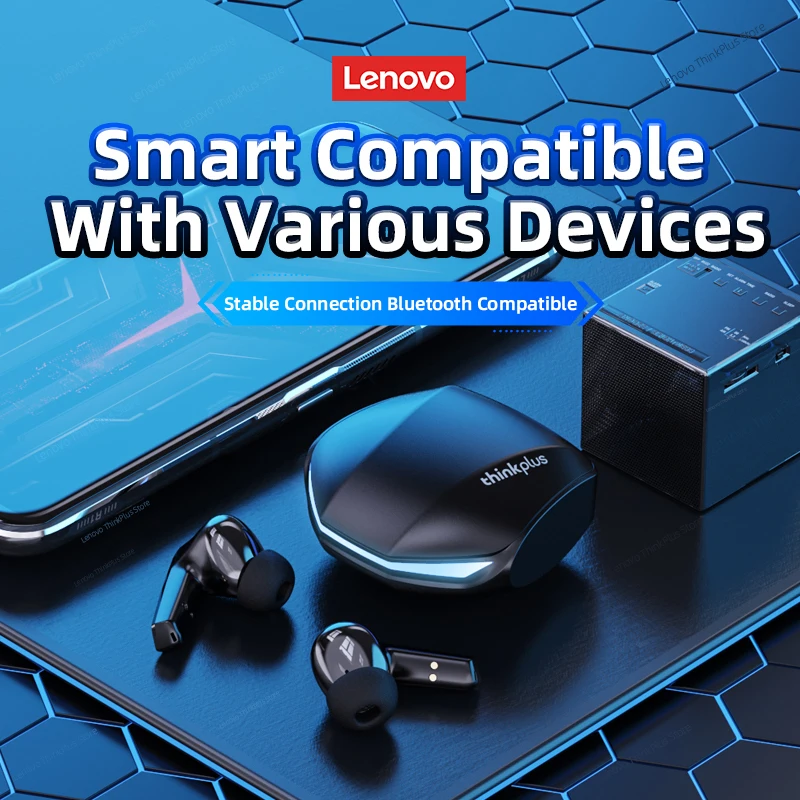 Lenovo-auriculares inalámbricos GM2 Pro 5.3, cascos con Bluetooth, baja  latencia, HD, modo Dual, para videojuegos, con micrófono - ESPACIO DIGITAL
