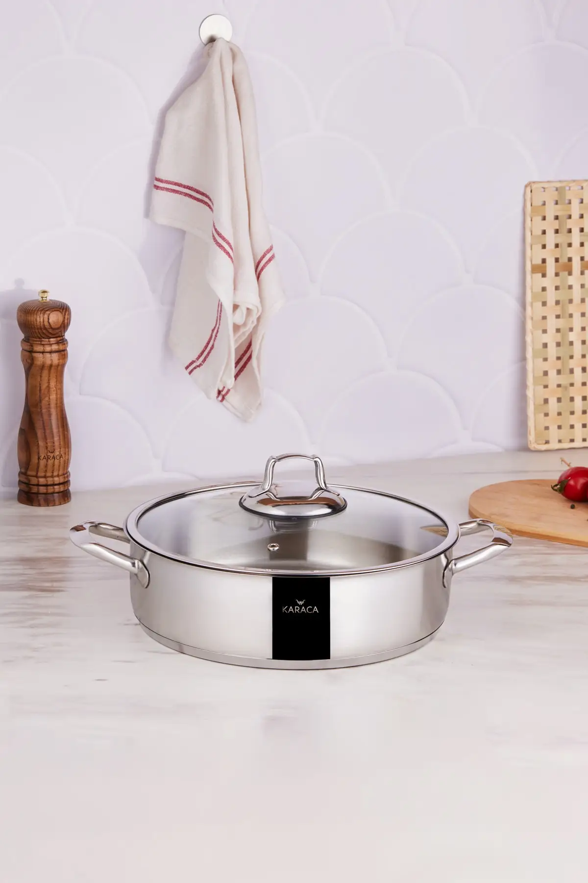 

Bianca steel Karniyarik pot 28 Cm