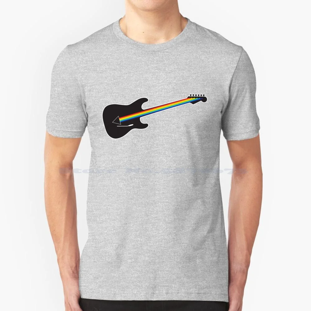 Darkside Of The Mour T Shirt 100% Cotone Tee Moon Dark Side Rick Wright Nick Mason Guitar