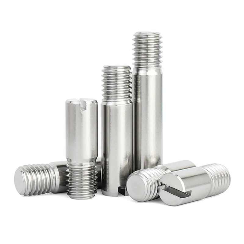 Cylindrical Locating Dowel Pin 1~5pcs Stainless Steel External Screw Thread Cylindrical Fix Position Shaft Roll Dowel Pin