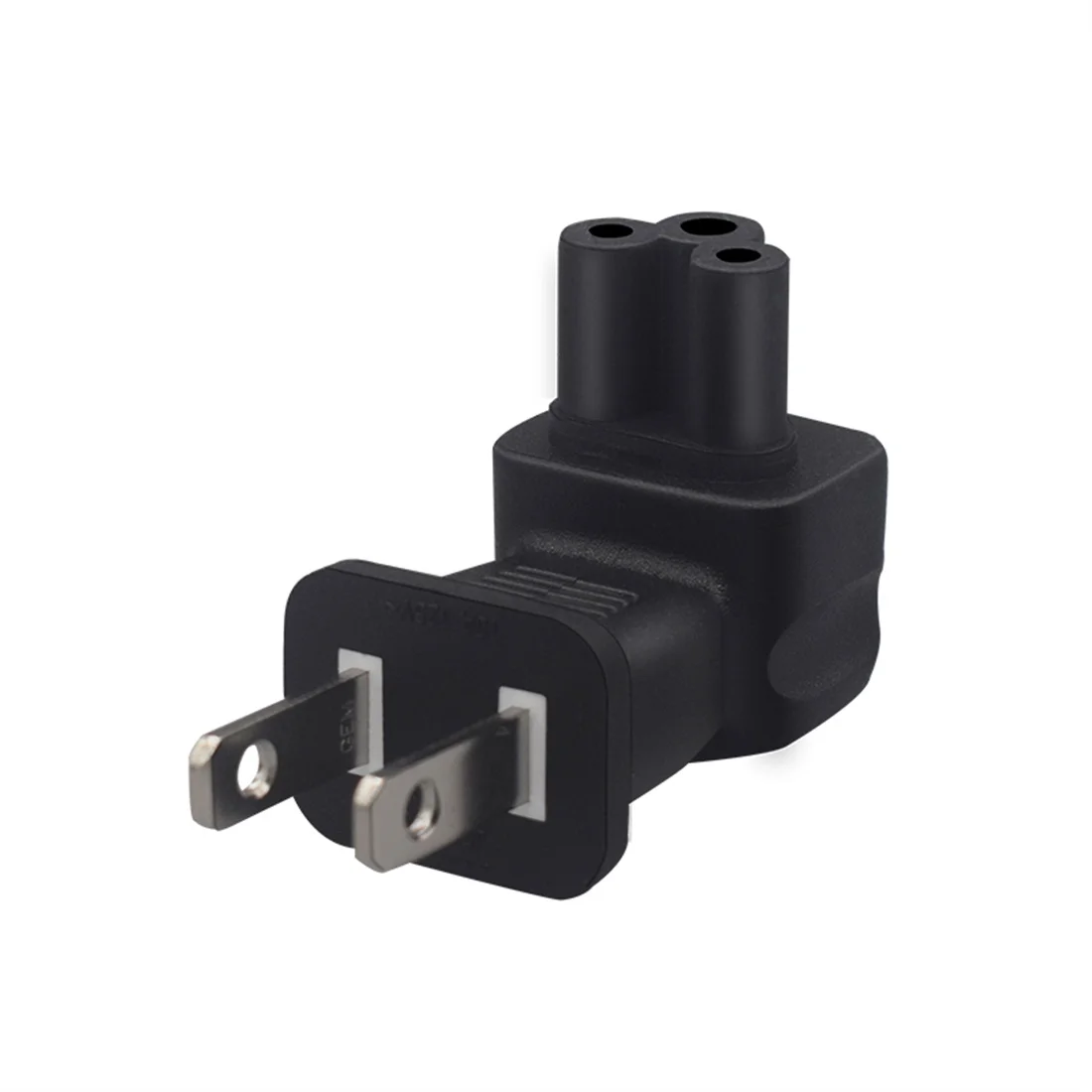 JORINDO 90 degrees US to C5 power plug power line adapter right Angle American standard plug to IEC320 C5 converter Plug Adapter