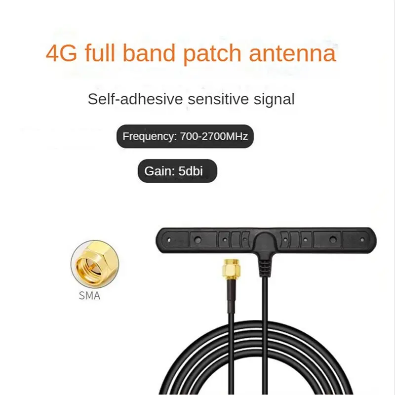 【공개】5X 4G 풀밴드 패치 안테나 5Dbi 휴대폰 차량용 옴니 신호 부스터 WCDMA DTU GSM GPRS 네트워크 증폭기 SMA Male