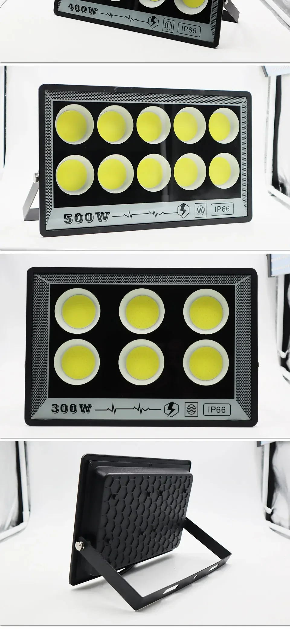 Luz de inundación Led 500W 400W 300W 200W 100W 50W AC 220V reflector de pared para exteriores IP66 lámpara de calle LED 