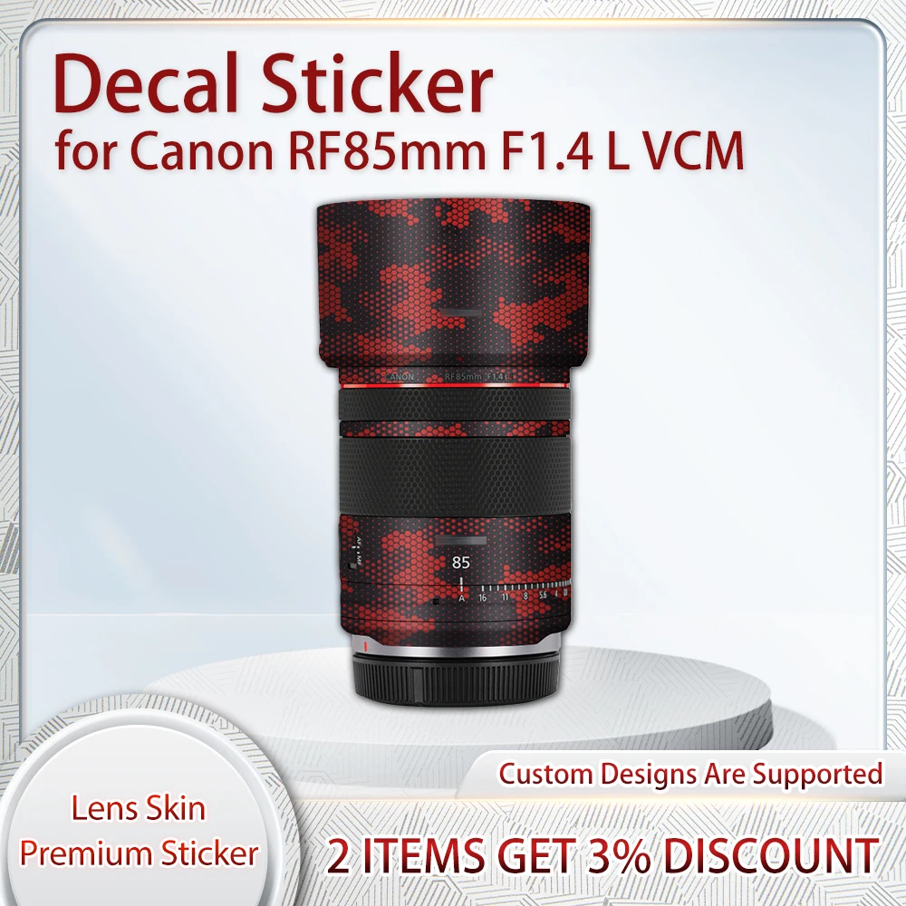 캐논 RF 85mm F1.4 L VCM 렌즈용 RF85 1.4L 데칼 스킨 보호 필름 ..