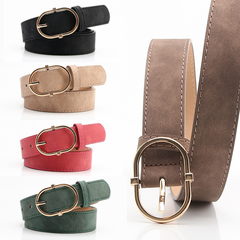 2.8x106cm Women's Belt Simple Fashionable Needle Buckle Belt Casual Versatile Korean Lady PU Leather Belt Pants Jeans Waistband