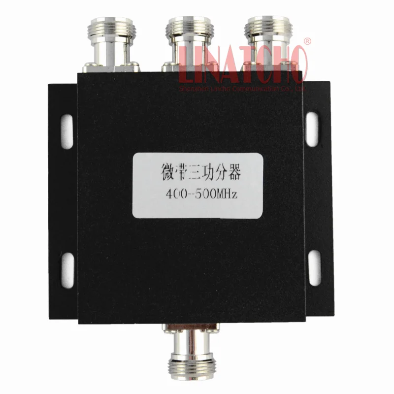 Microstrip 450MHz RF UHF CDMA Radio Repeater 3 Ways Antenna Power Splitter 400-500MHz divider power splitter 100 2700m frequency rf microstrip 2 way one channel input signal into two channel divider combiner