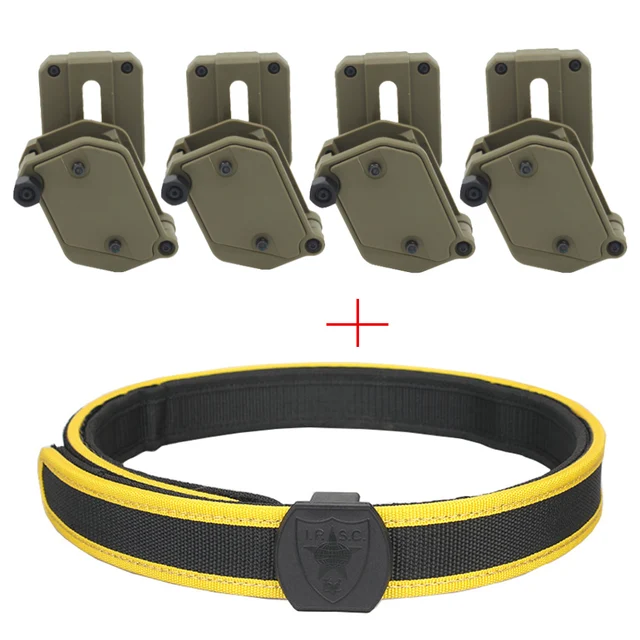 VULPO IPSC Belt & Left Right Speed Magazine Pouch Set Airsoft Competition Shooting Belt And Multi-Angle Rotation Mag Pouch 3