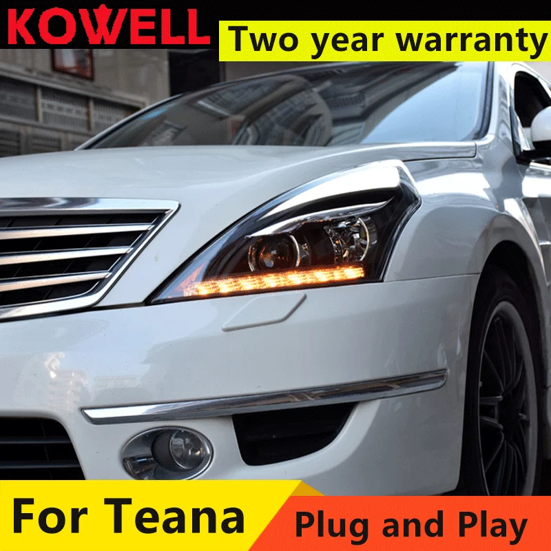 

Стайлинг автомобиля для Nissan Teana фары 2008-2012 Altima светодиодный ные фары DRL Hid вариант фары ангельские глазки аксессуары