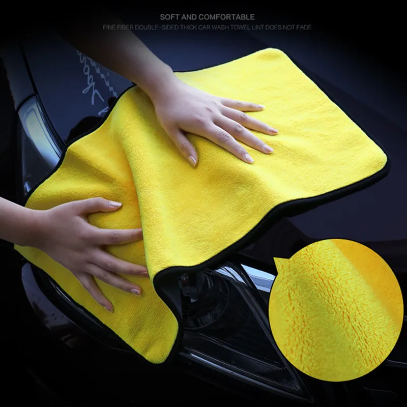 10pcs automotive double-sided fleece absorbent towel