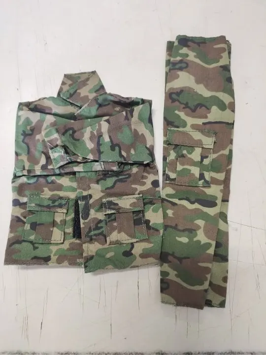 1/6スケール ジャングル迷彩戦闘服 コート パンツ 服セット モデル 12