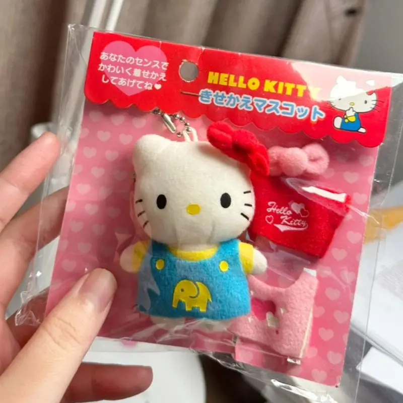 

Hello Kitty Sanrio Plush Kawaii Cartoon Cute Dolls Dress Up Kt Bag Keychain Anime Plush Toys for Girls Kids Toys Birthday Gift
