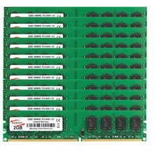 10 piezas 2GB PC2-6400S DDR2 800MHz 204pin 1,8 V SO-DIMM RAM memoria de PC de escritorio soporte de doble canal