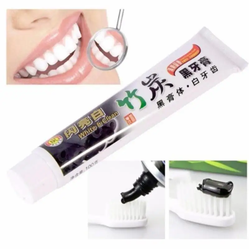 Teeth Whitening Essence Teeth Whitening Product Bamboo Charcoal Toothpaste Whitening Teeth Activated Carbon Removing Yellow Teeth Cleaning Tooth Stain Oral Fresh Tooth Care
