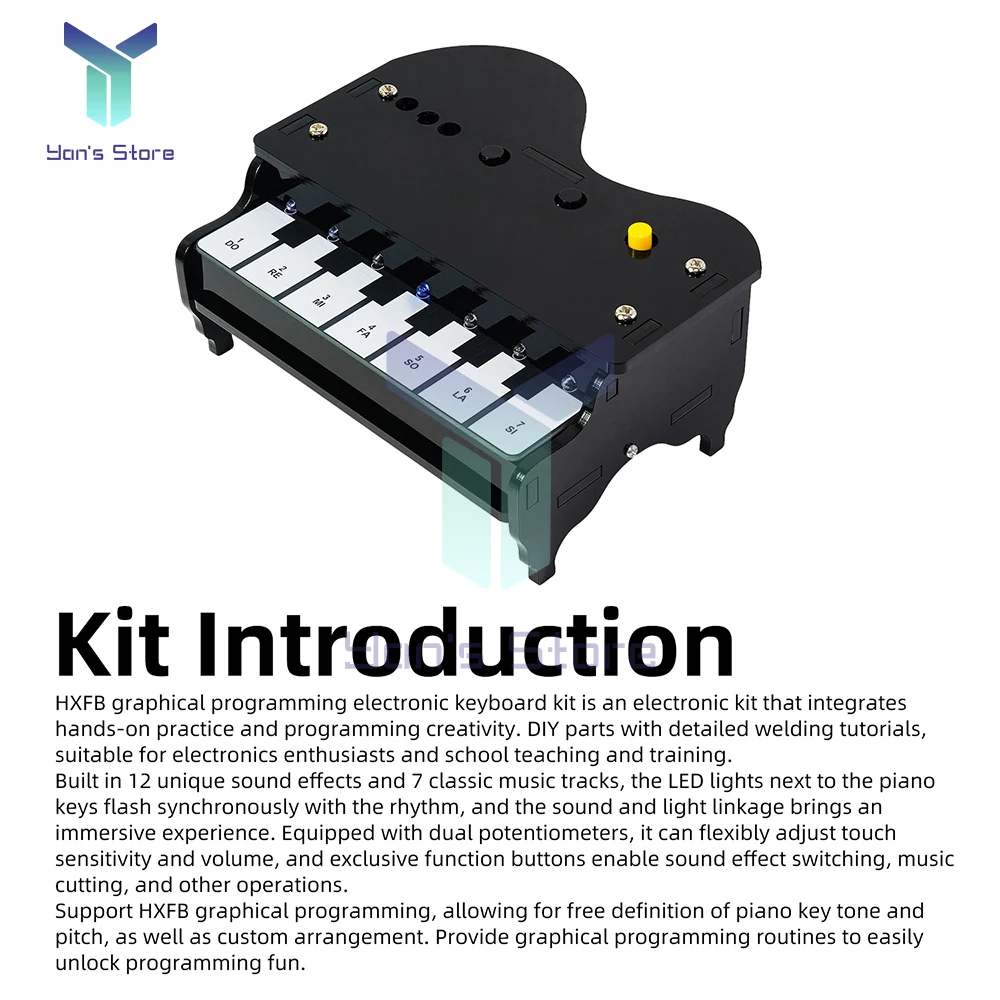 รูปสินค้า ชุดสร้างสรรค์เสียงเพลง DIY เปียโนอิเล็กทรอนิกส์