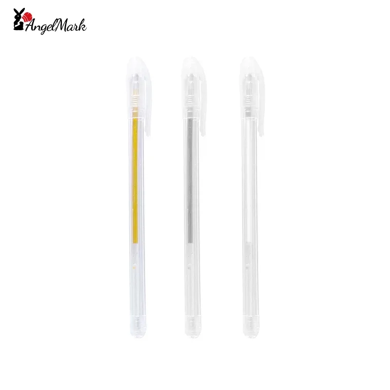 White Gel Ink Pen Classic Gelly Roll Art Highlight Marker Pen Bright White Silver Gold Art Painting Drawing Pens 12Pcs 5