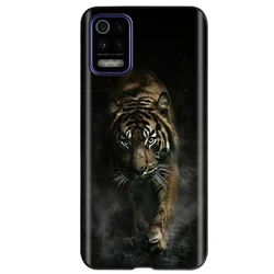 Luxury Butterfly Flower Soft Silicone TPU Phone Case - Elegant Back Cover Design for LG K62 (Ivory)