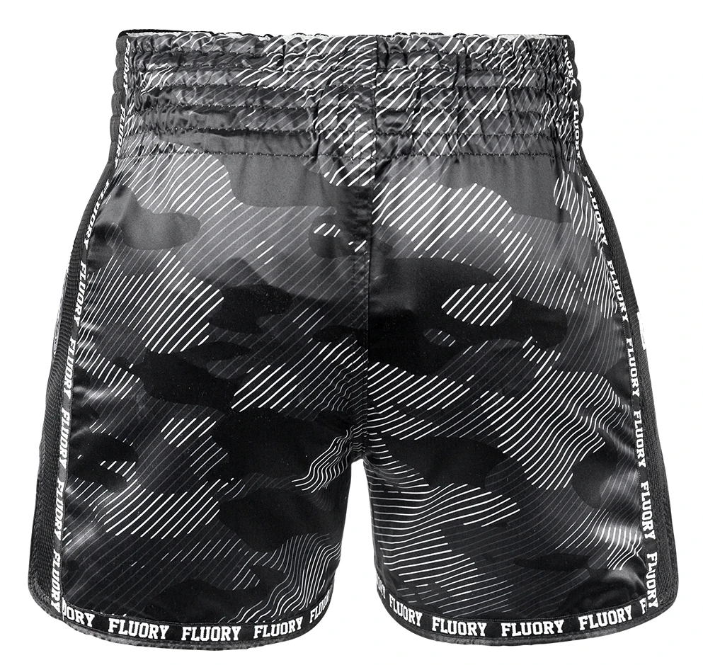 FLUORY Muay Thai Shorts Solid Free Combat Mixed Martial Arts Boxing Training Match Pants Leisure Style