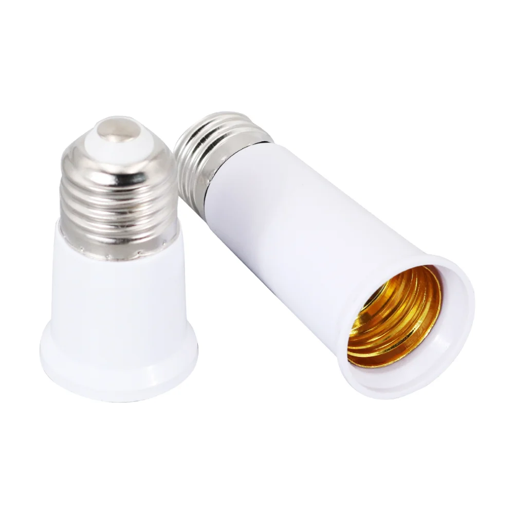 5PCS E27 To E27 Lamp Base Extender 65mm 95mm Lamp Holder Converter E27-E27 Flame Retardant Lamp Socket Adapter For Light Bulb