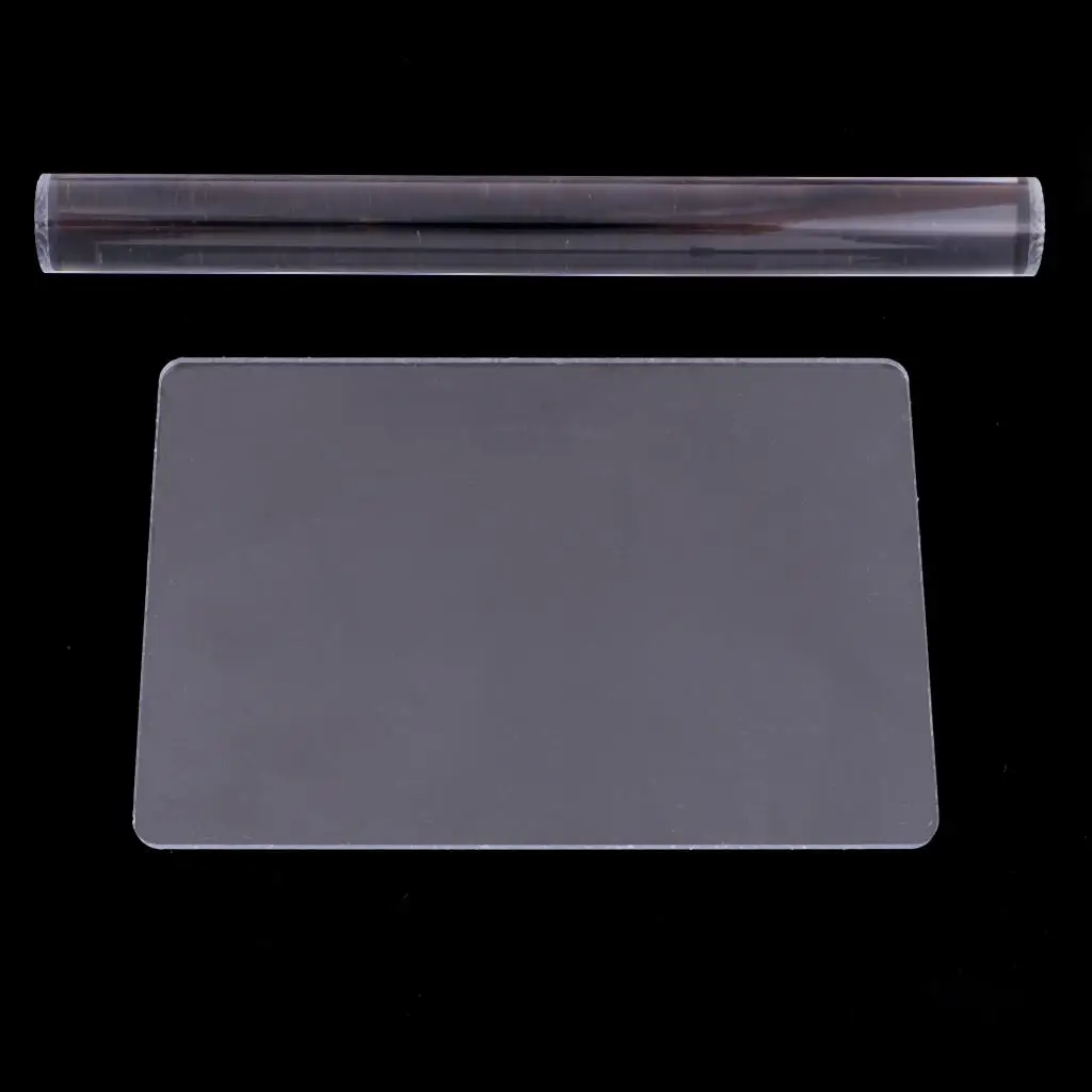 Acrylic Clay Roller with Acrylic Sheet Non-Stick Rollers for Shaping and Sculpting 2pcs Polymer Tool polymer clay tools clay sculpting tools clay craft tool