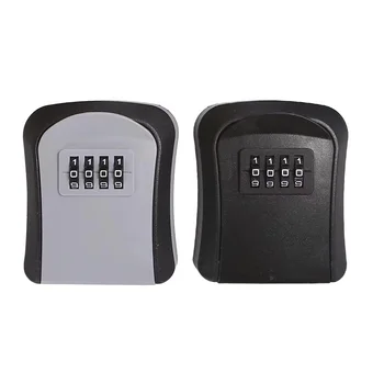 Key Keeper Combination Lock Wall Mounted Waterproof 4 Digits Passwords 5 Keys Storage Box Easy to Fix Home Or Office 1