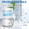 Home Water Flosser, 600 ml Large Capacity,10 Adjustable Pressures,6 Home Nozzles Professional Oral Irrigator for Teeth Clean 3