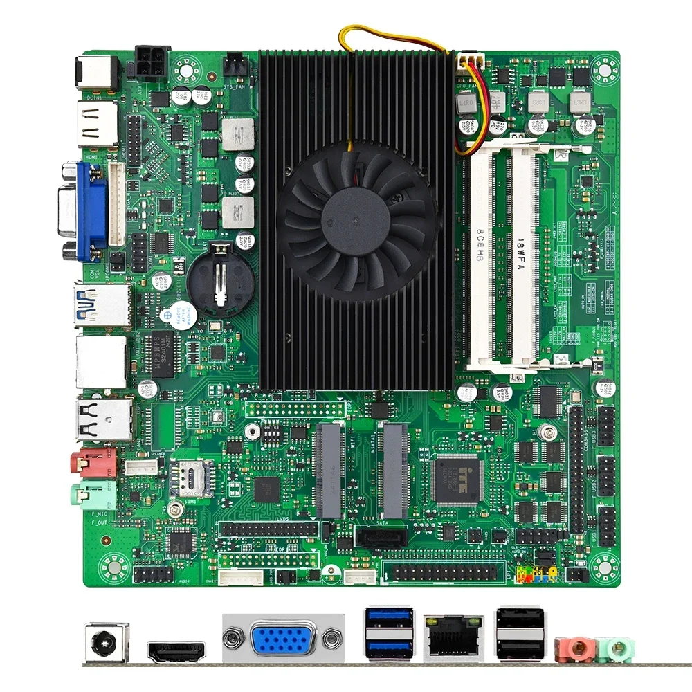 JINGSHA itx-4200U mini itx motherboard onboard intel i5 4200U CPU dual channel DDR3 RAM Industrial Motherboards 6