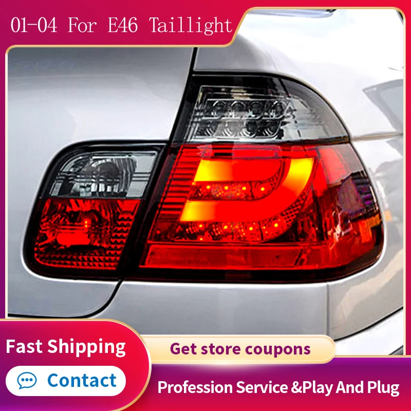 

Одна пара для Bmw 3 серии E46 Sedan 318 325 2001-2004 светодиодный задний бампер, Модифицированная задняя фара в сборе.