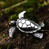 Special Design Vintage 3D Sea Turtle Pendant Necklaces For Men Women 316L Stainless Steel Punk Cute Creative Jewelry Wholesale 1