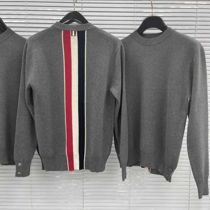 

THOM Men's Sweaters Autumn Wniter Casual Striped Pullover Fashion Korean Sweaters Women Vintage Oversize Knit Jumper Tops