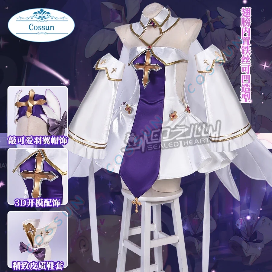 

Azur Lane HMS Unicorn Pure White Angel Cosplay Costume Game Suit Elegant Dress Uniform Halloween Party Role Play Outfit