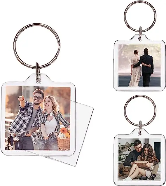 Customizable Clear Acrylic Keychain Frame - Perfect