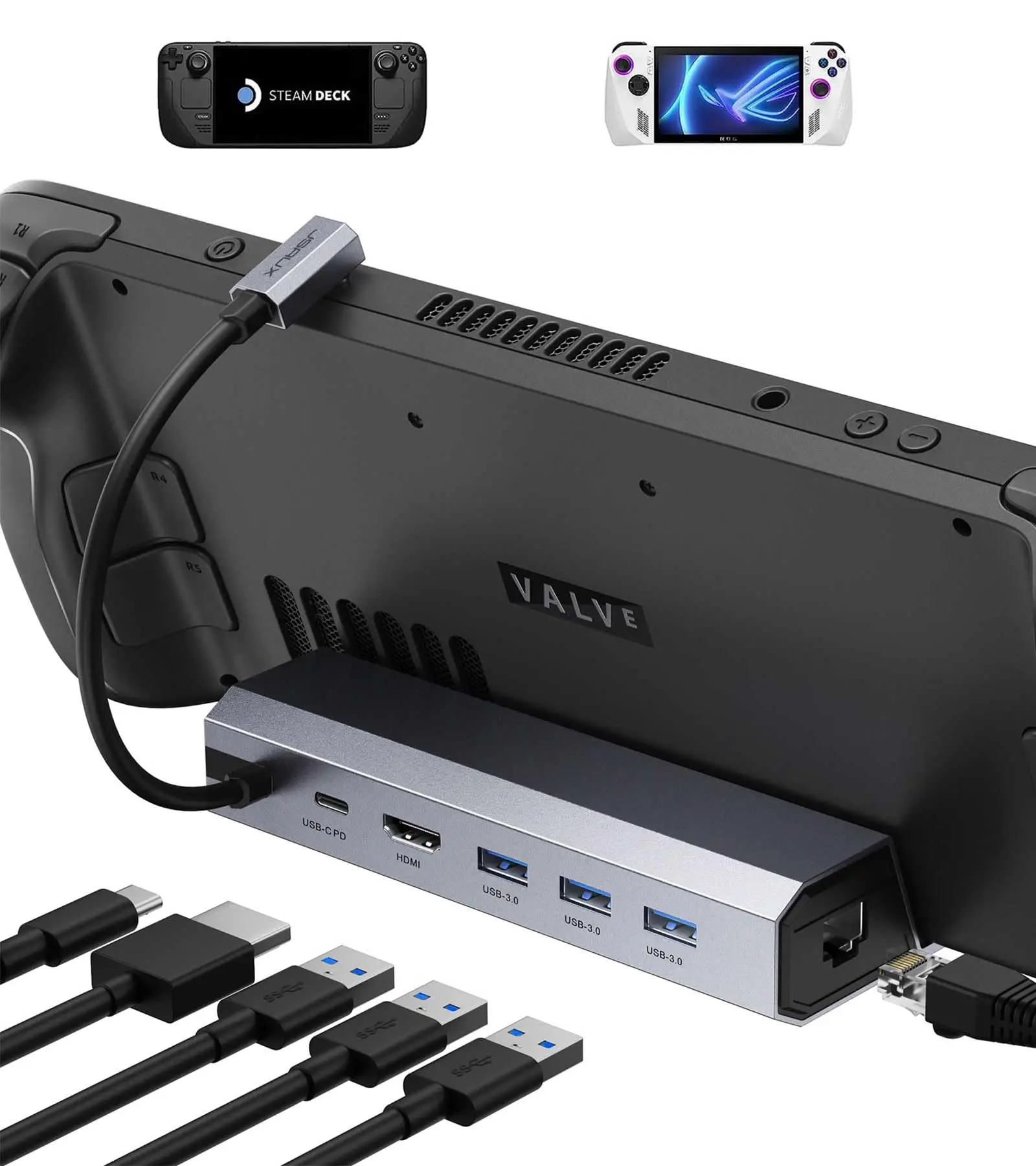 Rog Allyドック対応　10 in 1 ドッキングステーション　USB-C Amazon.co.jp: Rog Allyドック対応ドッキングステーション、10