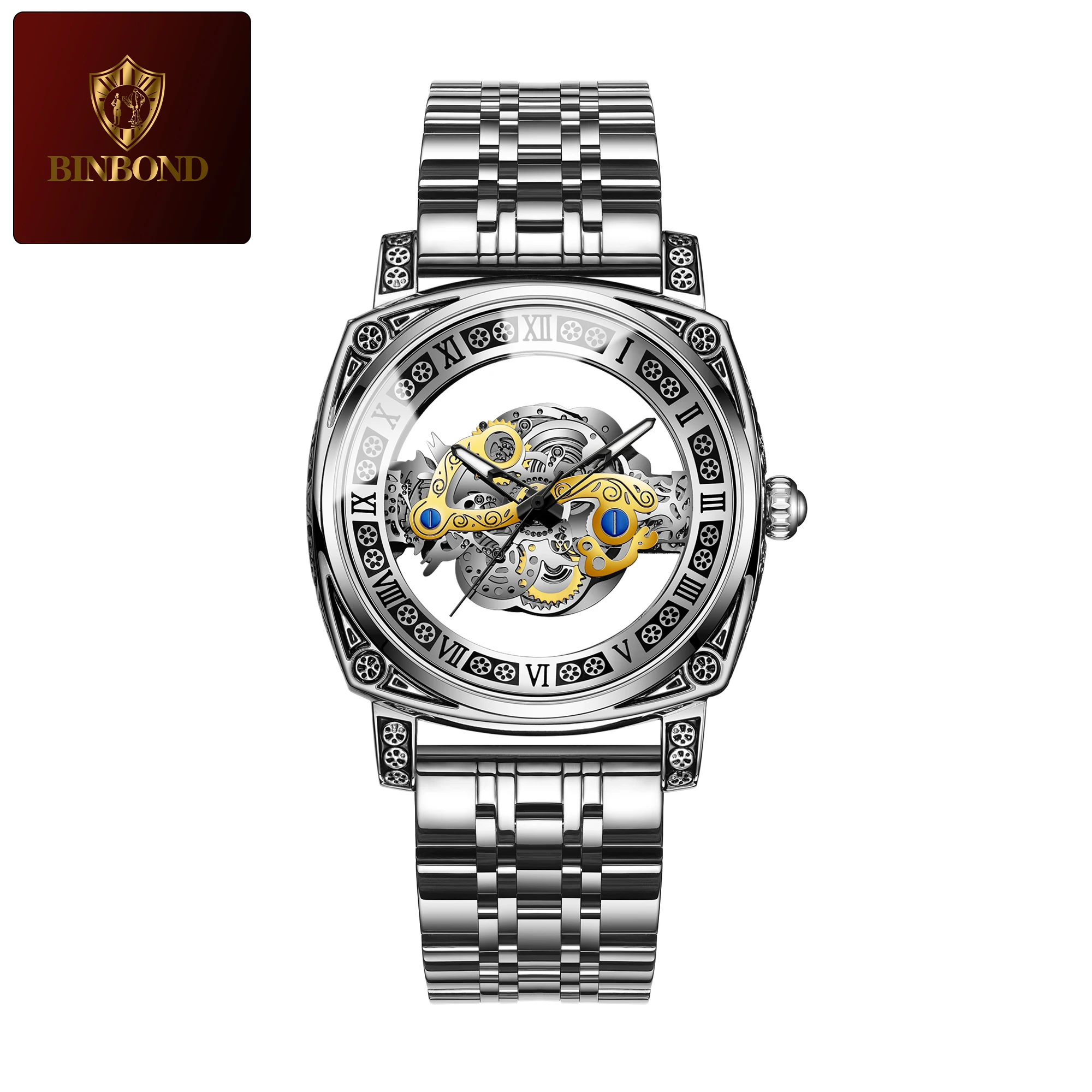 Hollow Out Round Pointer Quartz Watch Men main image 2