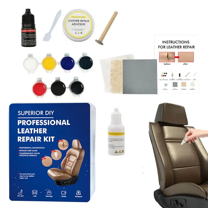 

65g Portable Leather Repair multipurpose Kit Scratches Repair Cream Peeling DIY Repair paste Kits For Car Seat Sofa Jacket Boat