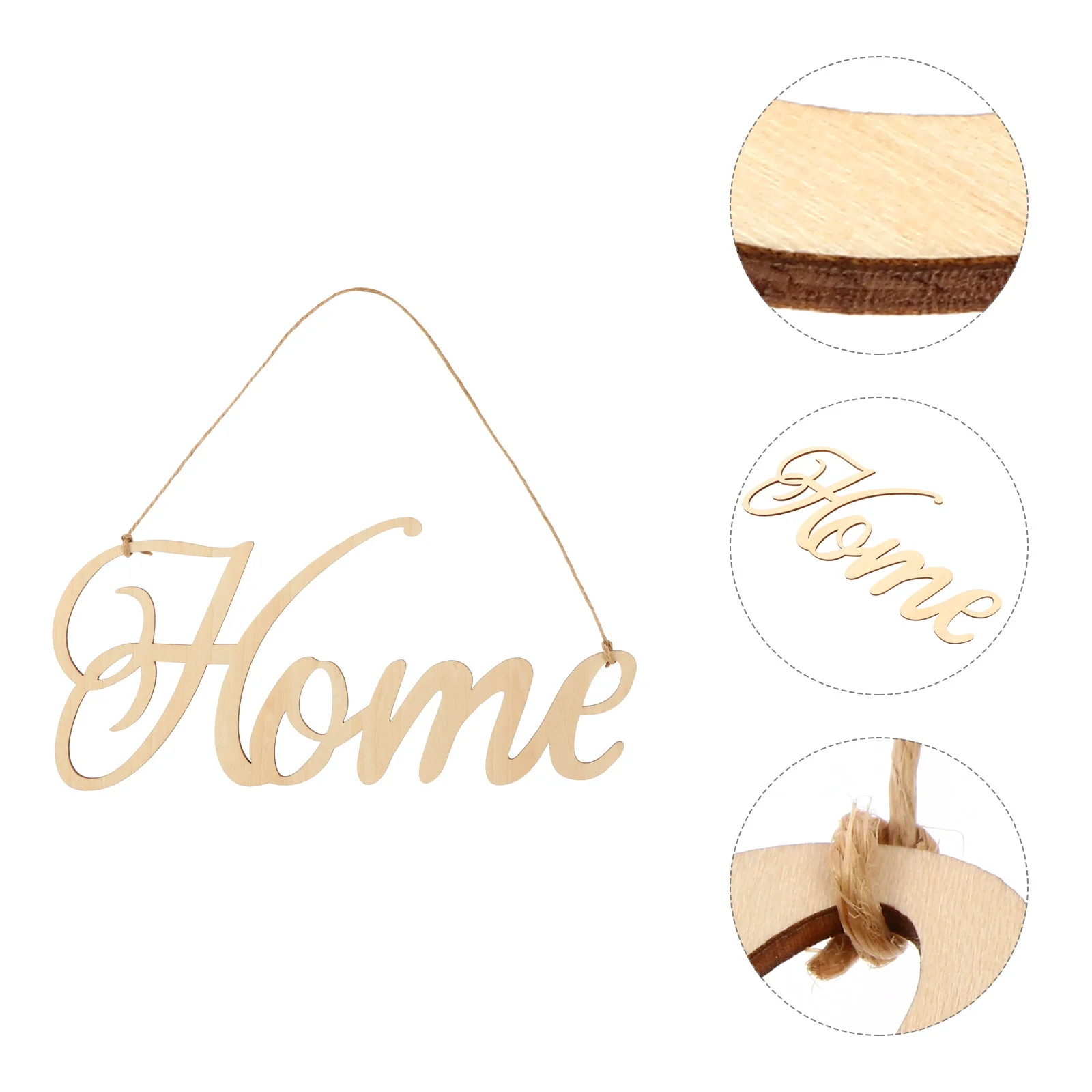 Home Decor Pendant Happy Birthday Sign Hanging Household Hollow Wooden Wedding Decorations