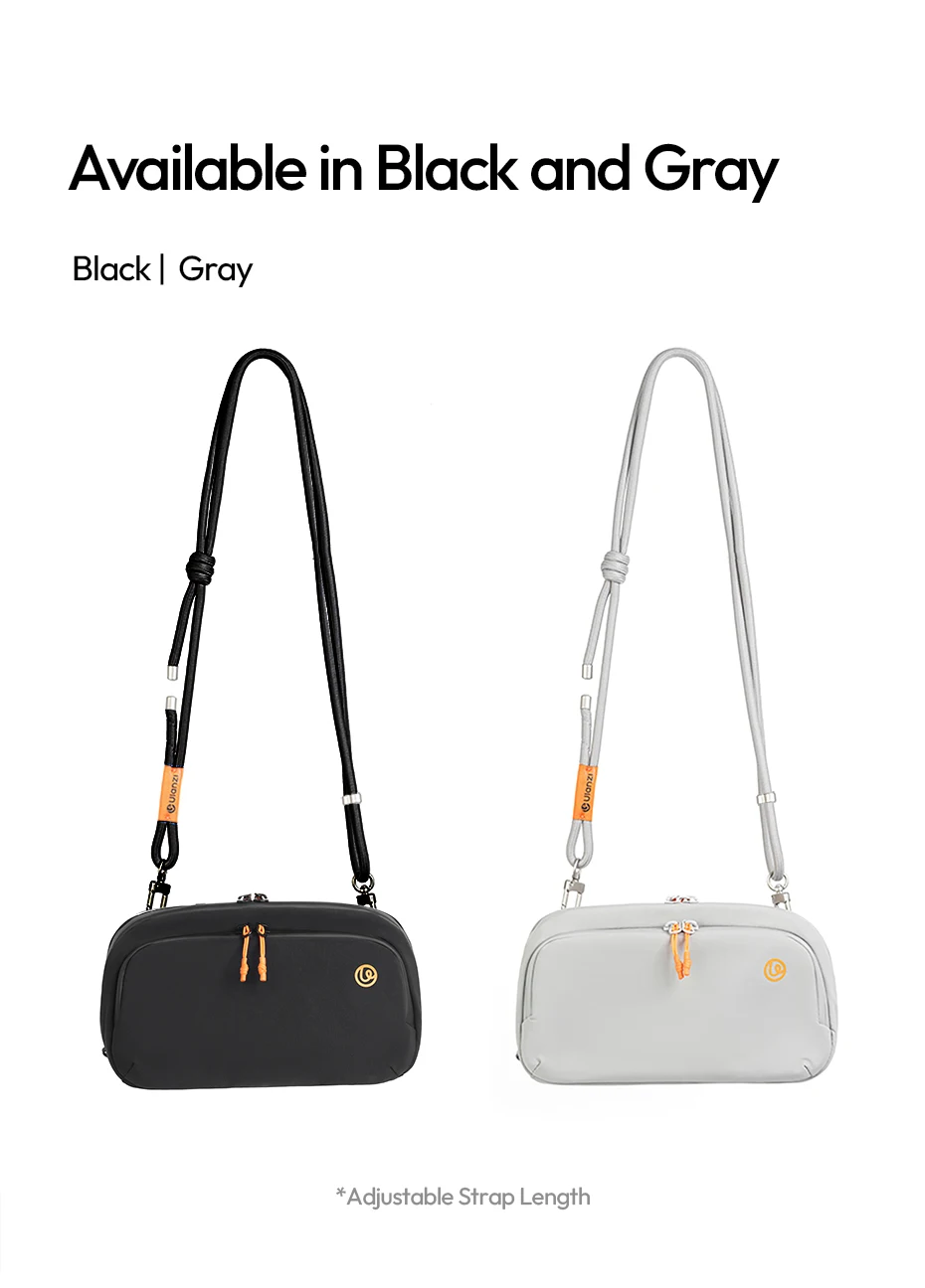 TechLite Sling Portable Cross-body Bag for Smartphone Mini Mic Action Camera for