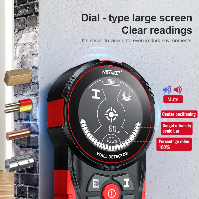 Noyafa Nf-5102 Wall Detector, For Locating Cables And Metal Within