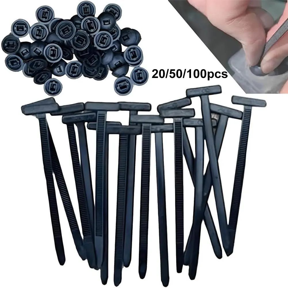 100Pc Nylon Fixed Strap Heavy Duty Zip Ties Self-Locking Nylon Zip Ties Universal Cable Tie Buckle Multi-Purpose Cable Tie Strap